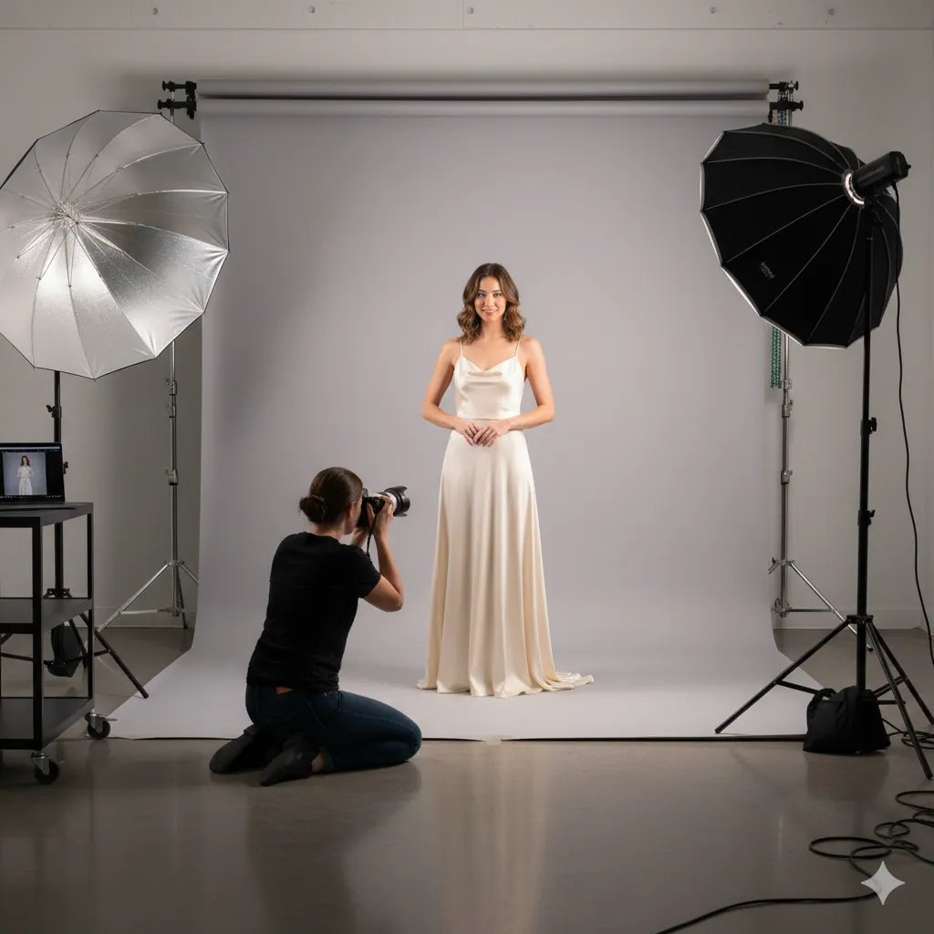 Studio photography session