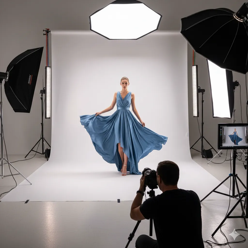 Studio photography session